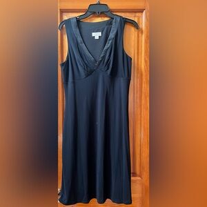 Black sleeveless little black dress